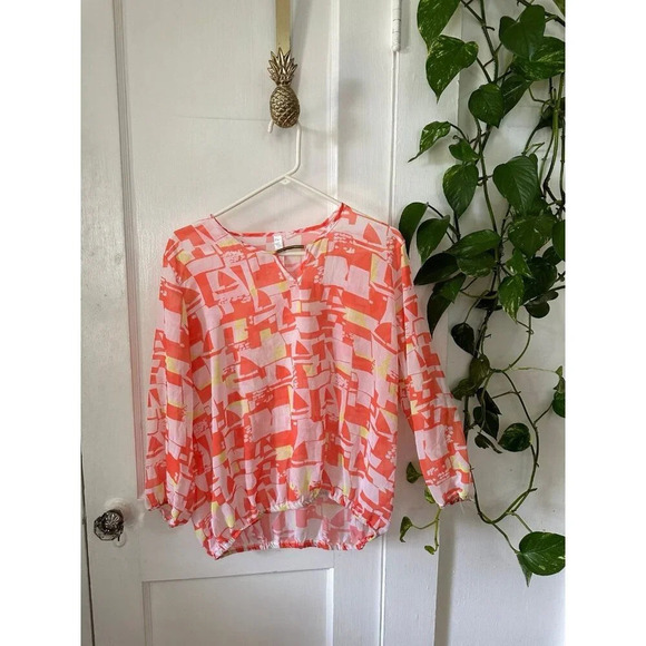 Women’s size 1x-large orange blouse - Picture 1 of 8